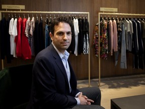 Robert Zeidel, COO of Holt Renfrew, in the new menswear store that opens Thursday in downtown Montreal.