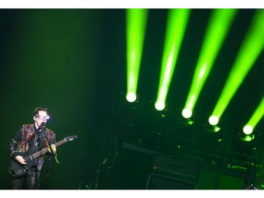 English rock trio Muse performs at the Bell Centre in Montreal on Saturday, March 30, 2019.