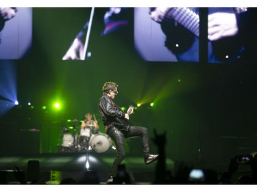 English rock trio Muse performs at the Bell Centre in Montreal on Saturday, March 30, 2019.