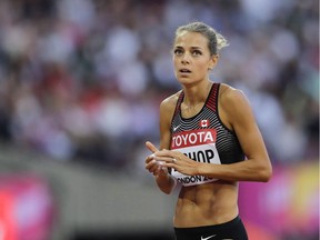 Melissa Bishop, Canada's top 800-metre runner, gave up running at 20 weeks during her pregnancy and replaced it with swimming, cycling and an elliptical trainer.