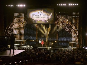 Co-hosts Emma Hunter and Jonny Harris present the Canadian Screen Awards in Toronto on Sunday, March 11, 2018. CTV's reality series "The Amazing Race Canada" and CBC's investigative documentary program "The Fifth Estate" won big on the first night of the 2019 Canadian Screen Awards.