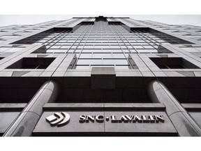 The headquarters of SNC Lavalin is seen Thursday, November 6, 2014 in Montreal.