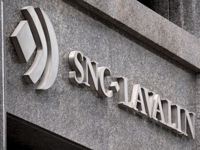The SNC-Lavalin headquarters is seen in Montreal on February 12, 2019. SNC-Lavalin, facing a 10-year ban from federal business over corruption charges, urged the Liberal government to water down the penalty scheme for corporate misconduct to the point a guilty company could completely dodge a ban on receiving public contracts.