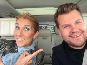 Céline Dion and James Corden.