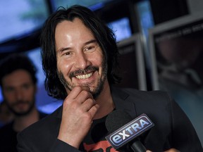 Actor Keanu Reeves attends the premiere of "Siberia" at Metrograph, Wednesday, July 11, 2018, in New York. (THE CANADIAN PRESS/AP-Photo by Evan Agostini/Invision/AP)