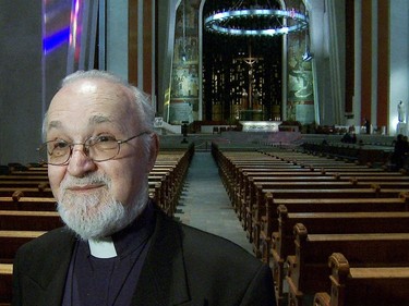 Rector of St Joseph's Oratory, Father Claude Grou, in 2013.