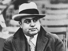 'Public Enemy No. 1' was coined for Al Capone.

(FILE - In this Jan. 19, 1931 file photo, Chicago mobster Al Capone attends a football game in Chicago. On Thursday, Feb. 14, 2013, the Chicago Crime Commission and the Drug Enforcement Administration are scheduled to name Joaquin Guzman Loera, a cartel kingpin in Mexico, as the new Public Enemy No. 1. It will the first time since Prohibition-era gangster Capone that authorities in the city deemed a crime figure so ominous a threat to deserve the label.