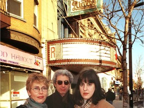 City councillor Helen Fotopulos (left), Pan Bouyoucas (centre) and Vivian Staphopoulos, seen here in March 1998, were fighting to save the Rialto Theatre on Park Ave.