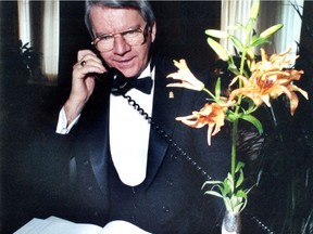 Mario Bricoli, maître d'hotel at the Ritz-Carlton's Café de Paris, a gathering spot for the city's financial heavyweights is shown in March 1985.