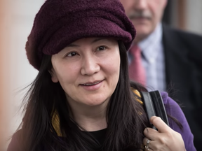 Meng Wanzhou is seen in this screen photo from Vancouver Sun video.