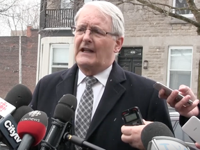 Screen shot of Marc Garneau from Canadian Press video on Monday, March 11, 2019.