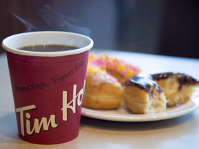 Tim Hortons' loyalty program will let customers get a free coffee or tea, or a baked good (with a couple exceptions), after seven visits.