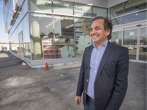 Brunswick Medical CEO Vince Trevisonno stands outside the centre in April 2019, after the Pointe-Claire facility underwent a major expansion.