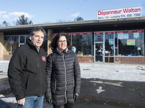 Genny Gomes and Stephen Farrugia, pictured, spearheaded a movement to stop a townhouse project slated for the site of a strip mall in their neighbourhood.