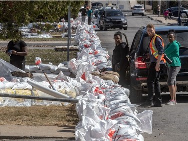 Pierrefonds residents on Rue des Macons learned their lesson from the 2017 flooding and have better prepared for this spring's flooding on Monday April 22, 2019.