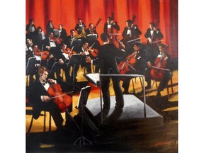 La Musique is a canvas by Martha Markowsky, a guest artist at the Art by the Water Exhibit & Sale at the Beaconsfield Yacht Club, April 27-28.