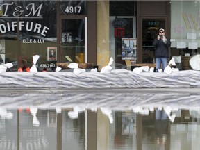 A mix of rain and melted snow has caused rivers to swell across the province.