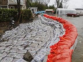 Bruno Lachance, director of the Montreal Fire Department and Montreal Civil Security coordinator, told council that, using a map that showed every area affected by the flooding of 2017, a detailed plan had been prepared of where dikes — walls of sandbags — could be set up for maximal effect.