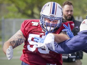 Defensive-end Gabriel Knapton has played 81 games in the CFL, all but eight with the ALouettes. He will return for the 2019 season after signing a new deal with the club.