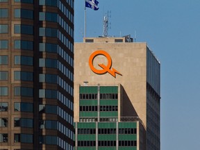 MONTREAL, QUE: JULY 13, 2012 - Cityscape, looking east, of Hydro Quebec Building on Rene Levesque Blvd in Montreal, on Friday, July 13, 2012.  (Dave Sidaway / THE GAZETTE)