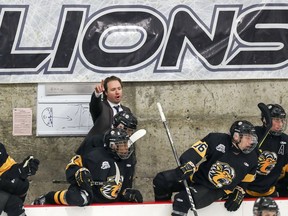 Coach Jon Goyens and his Lac St-Louis Lions are battling in the Quebec midget AAA finals. The Lions play at home at the Dollard Civic Centre on Wednesday and Thursday night.