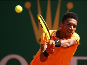 Felix Auger-Aliassime of Montreal in Monte Carlo on April 17, 2019.