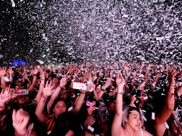 Festivalgoers attend  the Coachella Valley Music And Arts Festival on April 13, 2019 in Indio, California.