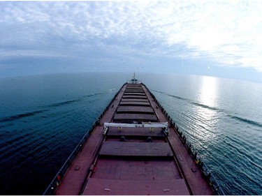 Algonorth  at dusk on lake Ontario