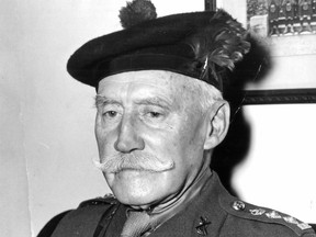 Colonel George Stephen Cantlie of the Black Watch in 1955.
