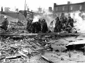 On April 25, 1944, a military plane crashed into the downtown Montreal neighbourhood of Griffintown, taking the lives of the five crew members and 10 people on the ground.