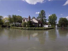 Verdi St. was completely flooded in St-Jean sur Richelieu south of Montreal in the spring of 2011.