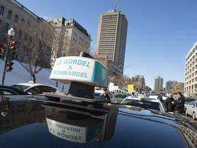 Quebec taxi drivers took their fight against deregulation to the provincial capital on Wednesday.