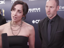 Screen shot from Canadian Press video about the Canadian Screen awards. Show: Two cast members from Working Moms.