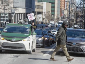Taxi drivers are protesting a government plan to deregulate their industry.