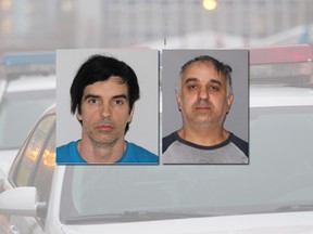 Michel Fradette, left, and Oktay Guzel are suspected of soliciting sexual services from minors.