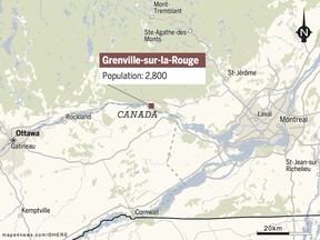 Location of Grenville-sur-la-Rouge