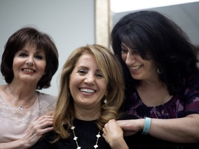 Hanna Toledano, Pouran Sabbaghi and Samira Hammoudi at Moi & Toi: "Our salon is a place of love and laughter."