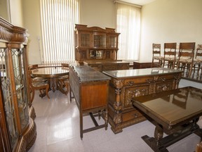 The Congrégation des Soeurs de Sainte-Anne will sell off valuable items, including the pictured furniture, through a series of auctions.