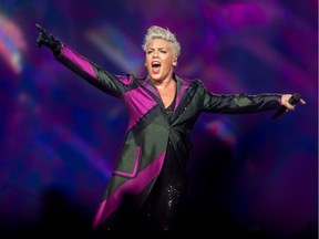 Pink in concert at the Bell Centre in Montreal on Friday, May 17, 2019.