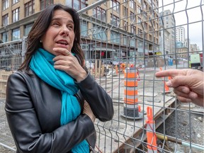 "They have to do their part and apply,” Montreal Mayor Valérie Plante says of businesses that are eligible for compensation during the Ste-Catherine St. redesign project.