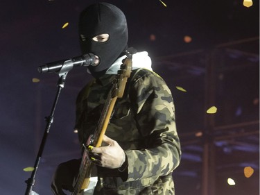 Tyler Joseph of Twenty One Pilots at the Bell Centre on May 22, 2019.