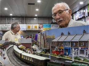 The Montreal Model Train Exposition took over the Dorval Arena on Sunday, May 26, 2019. British Railway Club of Montreal member Chris Wilson keeps a dutiful eye the running of the trains at the exposition.