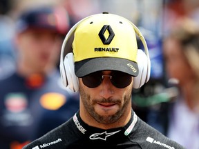 Daniel Ricciardo walks to his garage before qualifying for the Monaco Grand Prix on May 25.