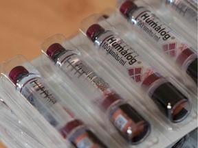 Vials of insulin. Type 1 diabetes is one of the most common chronic diseases of childhood and affects around 4,000 children in Quebec.