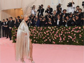 Canadian singer Celine Dion arrives for the 2019 Met Gala at the Metropolitan Museum of Art on May 6, 2019, in New York. - The Gala raises money for the Metropolitan Museum of Arts Costume Institute. The Gala's 2019 theme is Camp: Notes on Fashion" inspired by Susan Sontag's 1964 essay "Notes on Camp".