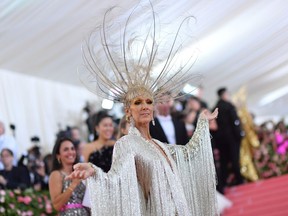 Céline Dion arrives for the 2019 Met Gala at the Metropolitan Museum of Art on May 6, 2019, in New York.