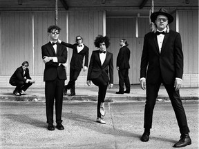 Arcade Fire. From left to right: William Butler, Jeremy Gara, Richard Reed Parry, Régine Chassagne, Tim Kingsbury and Win Butler.