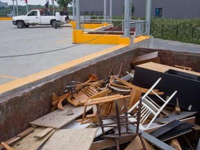 The LaSalle ecocentre is one of seven on Montreal Island where the public can leave large recyclable items, construction debris and dangerous household products.