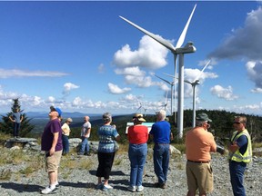 Green Mountain Power wind-turbine tour.