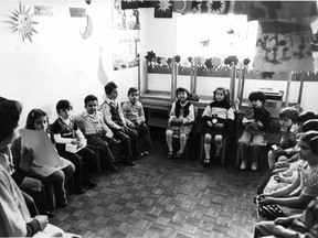 Children in St-Leonard attend an English-language kindergarten as a result of the efforts of their parents and PACT (Provincial Association of Catholic Teachers). We reported on this kindergarten on May 12, 1978.